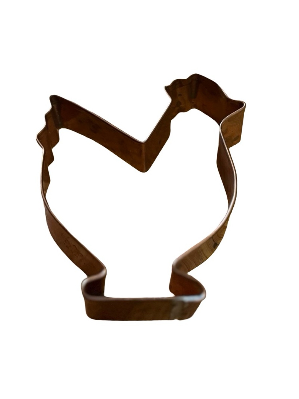 Vtg BRAMAN Copper Chicken Rooster Cookie Cutter Handmade Farmhouse Pancakes Eggs